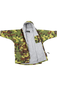 2023 Dryrobe Advance Junior Long Sleeve Changing Robe V3 KSLSDA - Camouflage / Grey